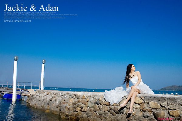 婚纱婚礼摄影作品欣赏：《Jackie & Adan》百衲本设计