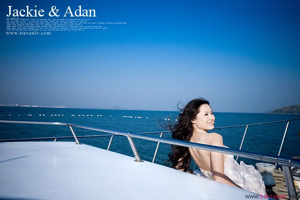 婚纱婚礼摄影作品欣赏：《Jackie & Adan》百衲本设计