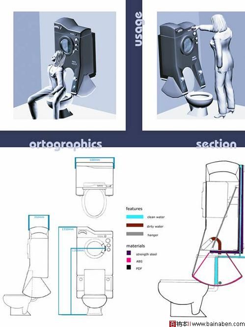 马桶洗衣机