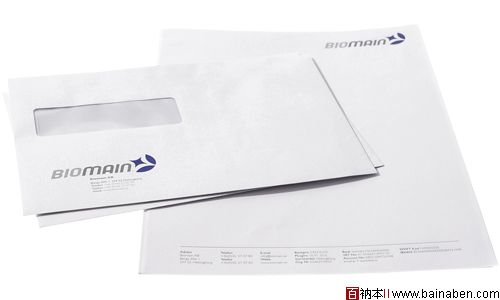 biomain 信封及信纸设计欣赏-百衲本视觉