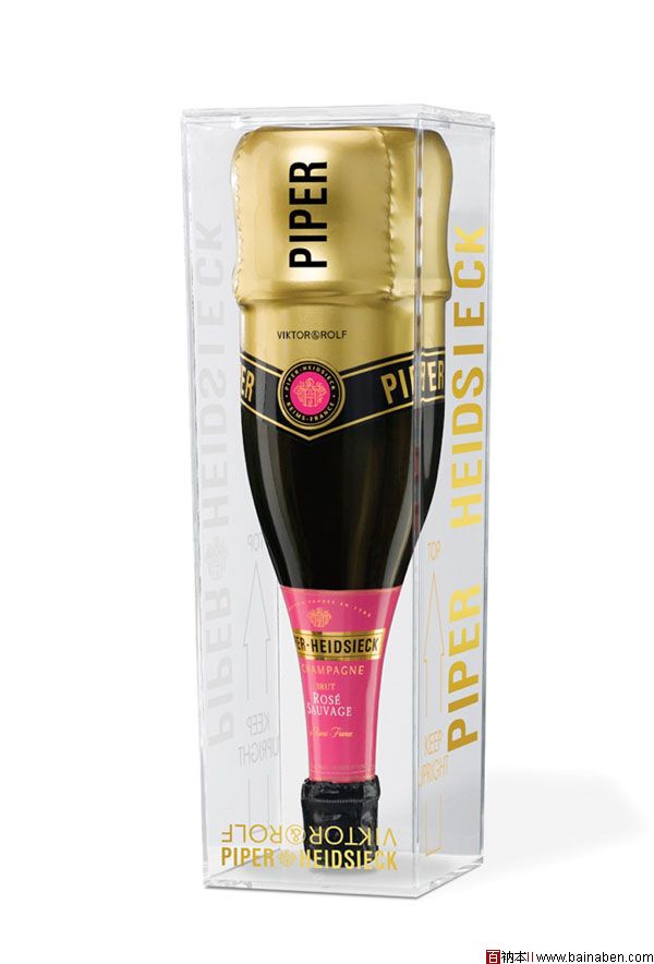 Piper Heidsieck Sauvage桃红香槟酒瓶-百衲本视觉