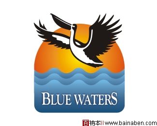 Blue Waters logo-百衲本标志设计欣赏