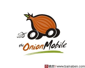 the Onion Mobile logo-百衲本标志设计欣赏