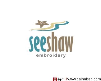 seeshaw embroidery logo-百衲本标志设计欣赏