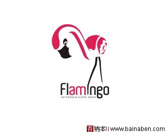 Flamingo Bar logo-百衲本标志设计欣赏