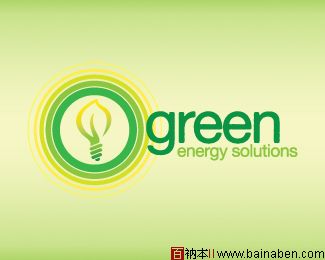 GREEN energy solutions logo-百衲本视觉