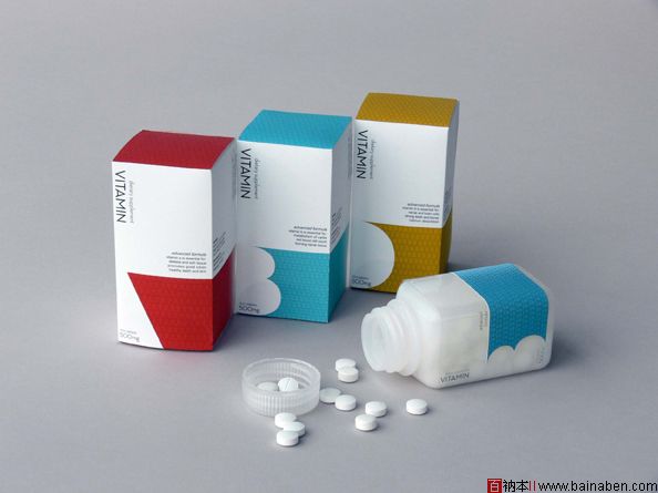 Vitamin维生素片包装设计欣赏-百衲本视觉