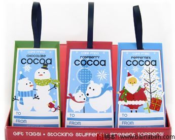 Cocoa sampler Christmas packaging