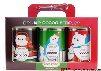 Cocoa sampler Christmas packaging
