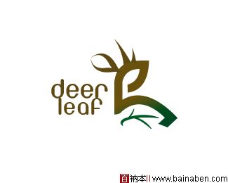 Deer leaf logo -bainaben