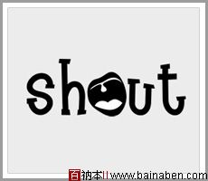 Shout   -logo-百衲本