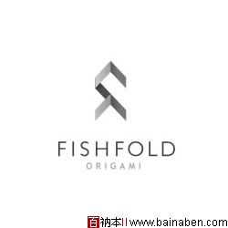 fishfold折纸风格标志设计-百衲本