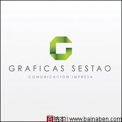 graficas sestao折纸风格标志设计-百衲本