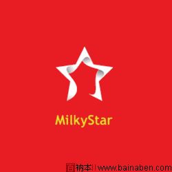 milkystar折纸风格标志设计-百衲本