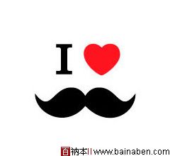 Moustache Logo-百衲本