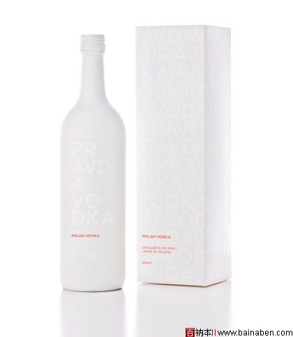 漂亮的伏特加酒瓶和包装设计欣赏-百衲本包装