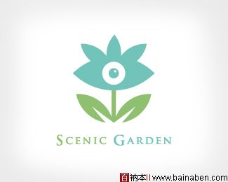 标志设计元素运用实例30例：鲜花和树木