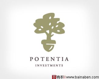 标志设计元素运用实例30例：鲜花和树木