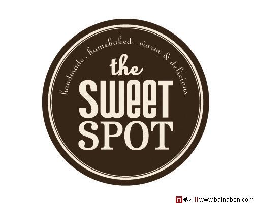 咖啡色糕点店The Sweet Spot品牌VI设计-百衲本