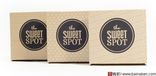 咖啡色糕点店The Sweet Spot品牌VI设计-百衲本