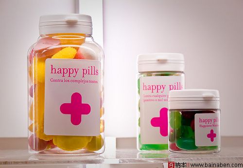 Happy pills 欧美简洁药品包装设计欣赏