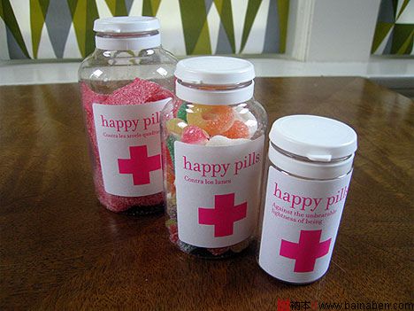 Happy pills 欧美简洁药品包装设计欣赏