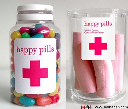 Happy pills 欧美简洁药品包装设计欣赏