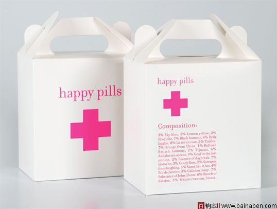 Happy pills 欧美简洁药品包装设计欣赏