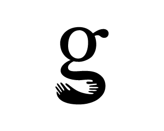 以字母G元素的标志，G字体设计