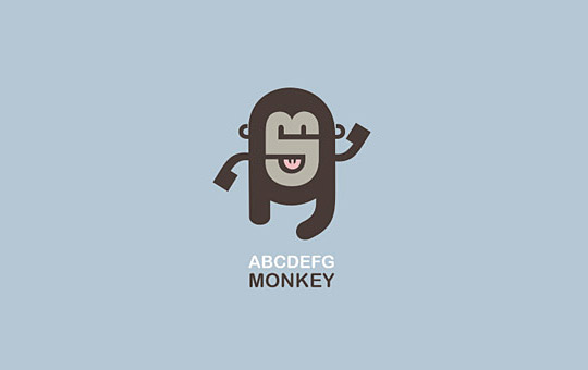 ABCDEFG monkey InStudio