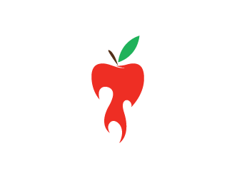 草莓，苹果图案做的标志欣赏-百衲本