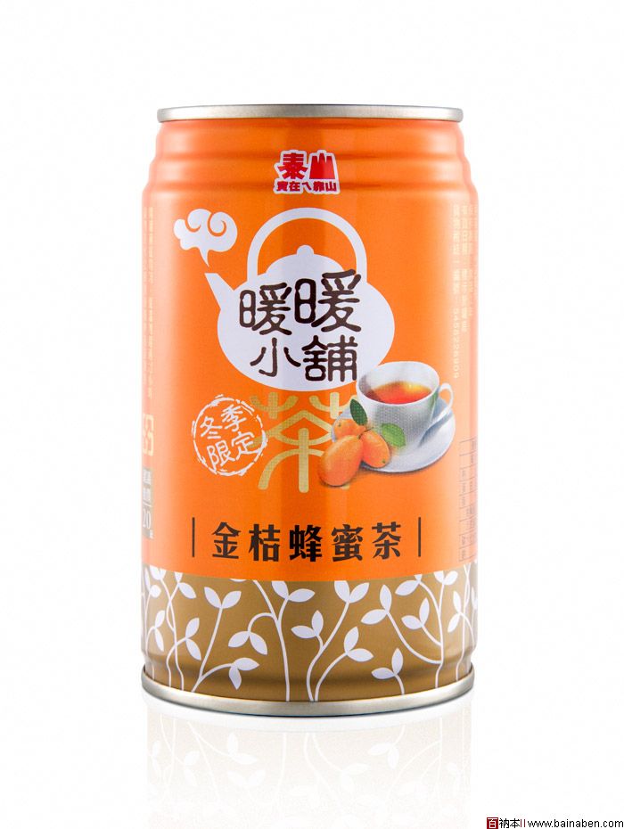 泰山“暖暖小铺”冬季暖茶饮料包装设计欣赏-百衲本视觉