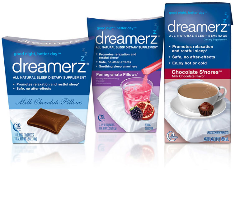 dreamerz系列食品包装--咖啡、果汁、巧克力都来助你安睡