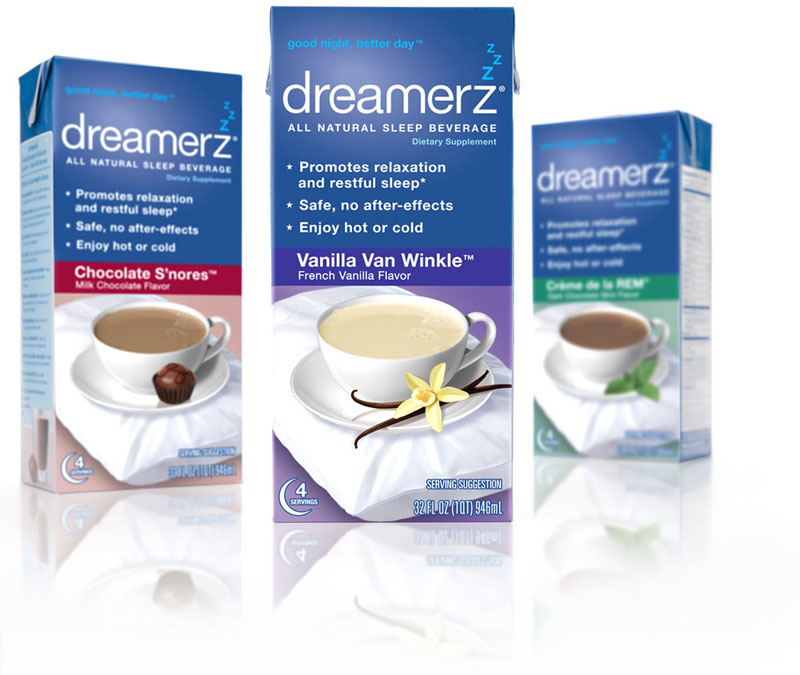 dreamerz系列食品包装--咖啡、果汁、巧克力都来助你安睡